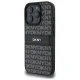 DKNY dėklas iPhone 16 Pro Max telefonui Texture Pattern Tonal Stripe, juodas
