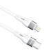 Wozinsky WSTCL1 Lightning / USB-C laidas, 27W, 1m, baltas
