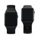 3mk silikoninis laikrodžio dirželis Apple Watch 42 / 44 / 45 / 49 mm, juodas