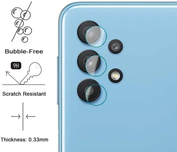 Samsung Galaxy A32 4G kameros objektyvo apsauginis stiklas