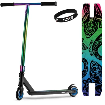 Triukinis paspirtukas Soke Evo Street Black Rainbow