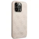 Apple iPhone 14 Pro Max 6,7\" Guess 4G Metal Gold Logo Case Cover (GUHCP14XG4GFPI), Pink
