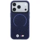 BMW M Carbon Printed Ring MagSafe case for iPhone 18 Pro / 17 Pro, navy