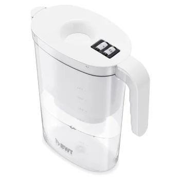 Vandens filtravimo ąsotis BWT Vida 815481 2.6 l, skaidrus ir baltas