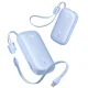 Baseus EnerFill FC21 Qpow 3 Ultra 20000mAh 22.5W išorinė baterija su laidu, mėlyna