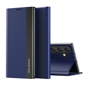 Atverčiamas dėklas Samsung Galaxy A24 4G Sleep Case Pro su stovu, mėlynas