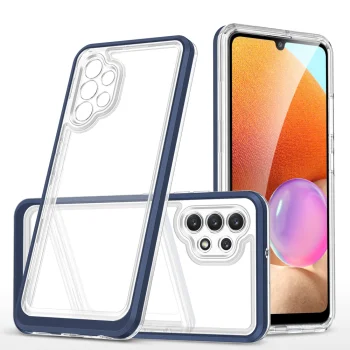 Dėklas Samsung Galaxy A32 5G Hybrid Armor Clear 3 in 1, mėlynas