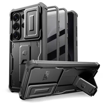 Tech-Protect Kevlar Cam+ dėklas Samsung Galaxy S26 Ultra, juodas
