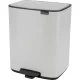 Šiukšliadėžė su pedalu Brabantia Bo 12 l, balta