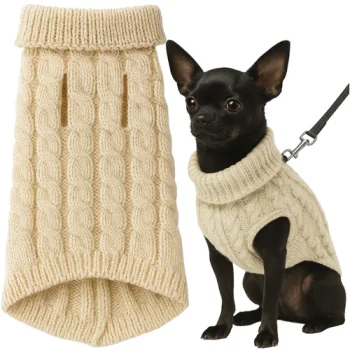 Purlov Dog / Cat Clothes, Size S, Beige