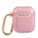Guess GUA2UCG4GP Glitter Collection AirPods 1/2 dėklas, Rožinė