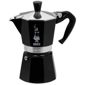 Bialetti Moka Express 0004953 kavinukas, 6 puodeliai, juodas
