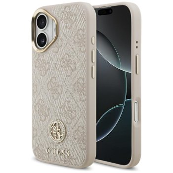 Guess iPhone 17 dėklas 4G Strass Logo MagSafe, rožinis