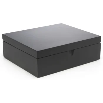 Bredemeijer Bamboo Tea Box, 6 Compartments, Black