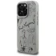 Karl Lagerfeld Grained Pattern & Logo MagSafe dėklas iPhone 16 Pro Max - Pilkas