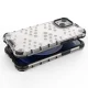Apsauginis dėklas iPhone 13 mini Honeycomb Case su TPU rėmeliu, juodas