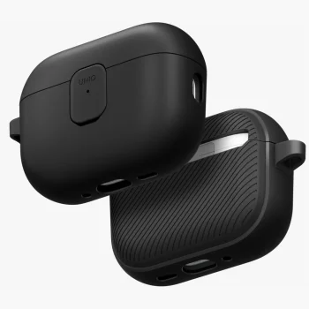 Uniq Clyde Case for AirPods Pro 3, Black and Gray