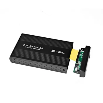 Išorinis 3.5" SATA ir IDE HDD kietojo disko korpusas, USB 2.0, juodas