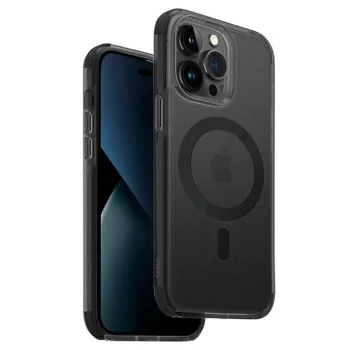 Uniq Combat iPhone 14 Pro Max 6.7" case Magclick Charging black/concrete charcoal