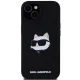 Karl Lagerfeld dėklas iPhone 15 Plus / 14 Plus Silicone Choupette MagSafe, juodas