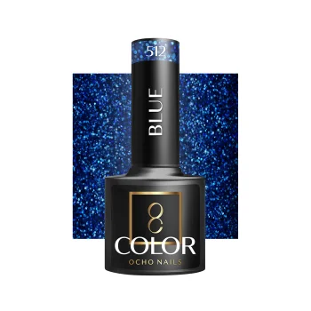 Ocho Nails Blue 512 Hybrid Gel Polish, 5 g