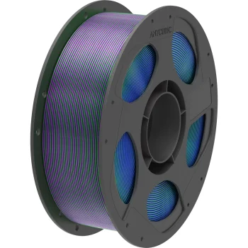 Anycubic PLA Silk 3D spausdintuvo siūlas 1,75 mm 1 kg, mėlynas-žalias-violetinis