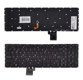 Lenovo klaviatūra Erazer Y50 / Y70 / IdeaPad U530, su apšvietimu, juoda