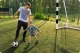 Futbolo vartai Neo-Sport NS-465, 300x200x120 cm, juodi/balti