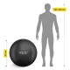 4Fizjo 930 Gymnastic Ball, 55 cm, Black