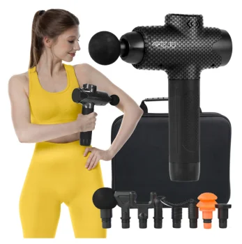 Masažo pistoletas 4Fizjo Massage Gun EVO, 30W, su 8 antgaliais