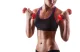 Viniliniai metaliniai hanteliai 4Fizjo Fitness, 2 x 0,5 kg, rožiniai