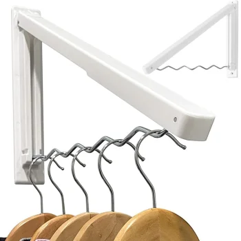 Folding Wall Clothes Hanger Organiser