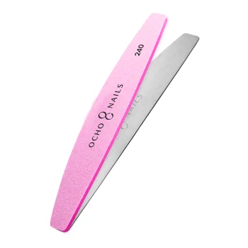 Ocho Nails pusmėnulio formos metalinis dildės pagrindas su 10 antgalių, 240
