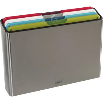Joseph Joseph Folio Icon Steel 4 pjaustymo lentelių rinkinys, įvairių spalvų