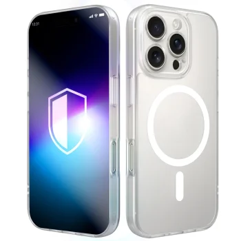 Dėklas „3mk Misty MagCase“, skirtas „iPhone 16 Pro Max“, baltas