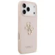 Guess Grained Big 4G & Classic Logo dėklas iPhone 17 Pro Max, rožinis