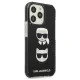 Karl Lagerfeld Karl&Choupette Head dėklas iPhone 13 / 13 Pro, juodas