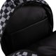 Kruzzel 30L Backpack with Shoe Bag, Checkered, Black
