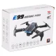 RC dronas E99 Pro su dviguba kamera ir dėklu, grafito spalvos