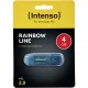 USB atmintinė Intenso Rainbow Line 4 GB USB 2.0, mėlyna