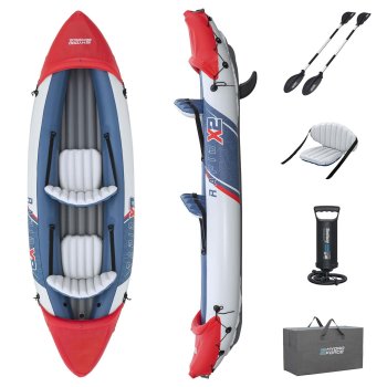 Pripučiama dvivietė baidarė Bestway Lite Rapid X2, 321 x 100 cm