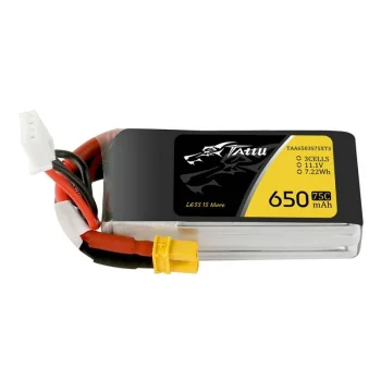 Tattu 650mAh 11.1V 75C 3S1P LiPo baterija
