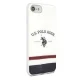 Apple iPhone 8 / 7 / SE (2020) (2022) 4.7\" US Polo Tricolor Pattern Collection Case Cover (USHCI8PCSTRB), White