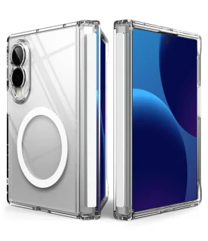 Ringke Fusion Flap Magnetic MagSafe dėklas Samsung Galaxy Z Fold 8, skaidrus
