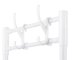 Mobile Storage Cart on Wheels, 4 Tiers with Hooks, 86x56x26.5 cm