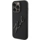 „Karl Lagerfeld Silicone Karl Script“ dėklas, skirtas „iPhone 15 Pro“, juodas