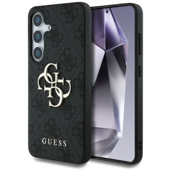 Guess Big 4G Logo Classic Logo dėklas Samsung Galaxy S25, juodas