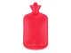 Rubber Hot Water Bottle, Heating Pad, Warmer, Water-Filled Bag 2L, Red