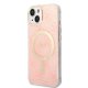 Dėklo ir įkroviklio rinkinys Guess GUBPP14MH4EACSP, skirtas iPhone 14 Plus, rožinis