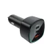 Automobilinis įkroviklis Acefast B18 200W, 2x USB-C + USB-A, juodas
